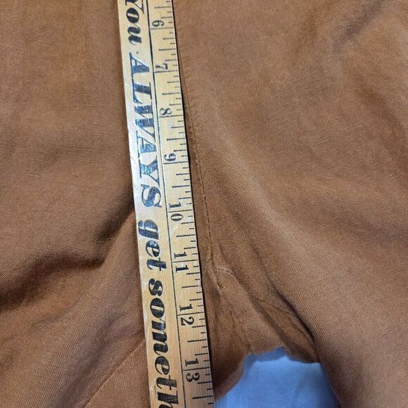 EUC A NEW DAY LINEN BLEND TAN SOFT PANTS SIZE M - Picture 15 of 16